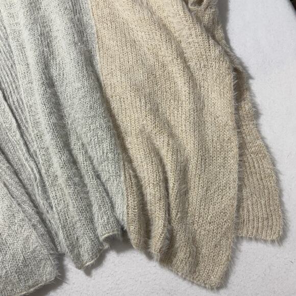 Saturday Sunday Anthropologie Women’s One Size Poncho Sweater Open Front Fuzzy - Picture 4 of 14